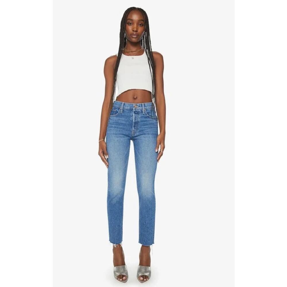 NWOT Mother The TomCat Frayed Ankle Jean Button Fly Sz 29